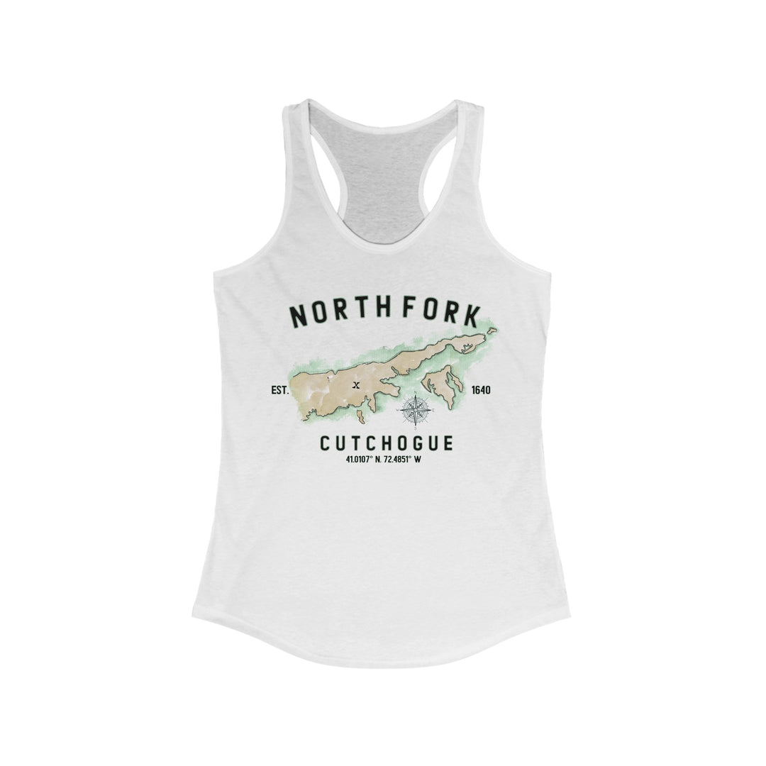 Cutchogue North Fork Hamlet NOFO VIBES® Women's Ideal Racerback Tank