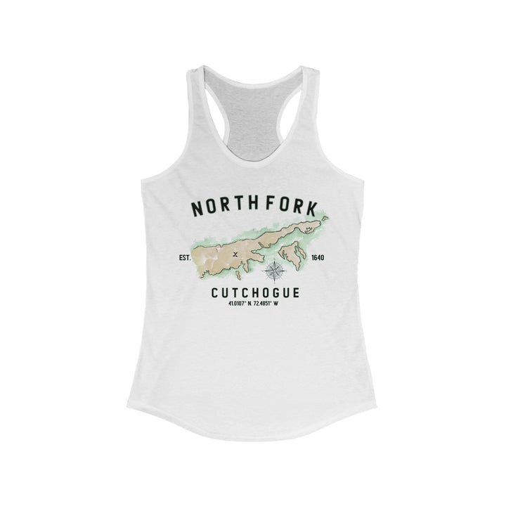 Cutchogue North Fork Hamlet NOFO VIBES® Women's Ideal Racerback Tank