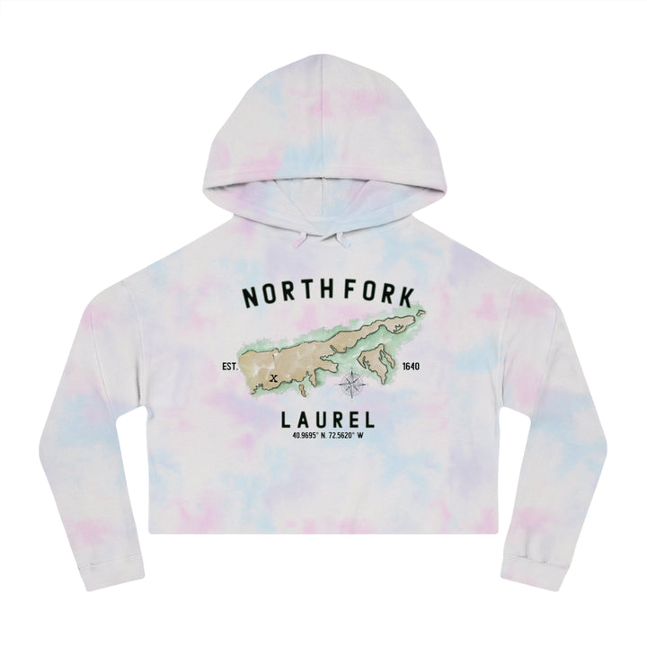 Laurel North Fork Hamlet NOFO VIBES® Women’s Cropped Hooded Sweatshirt