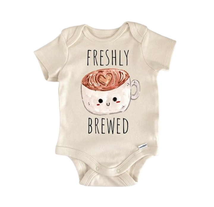 Té de granos de café - Ropa para bebé niño niña Body para bebé Divertido lindo recién nacido 