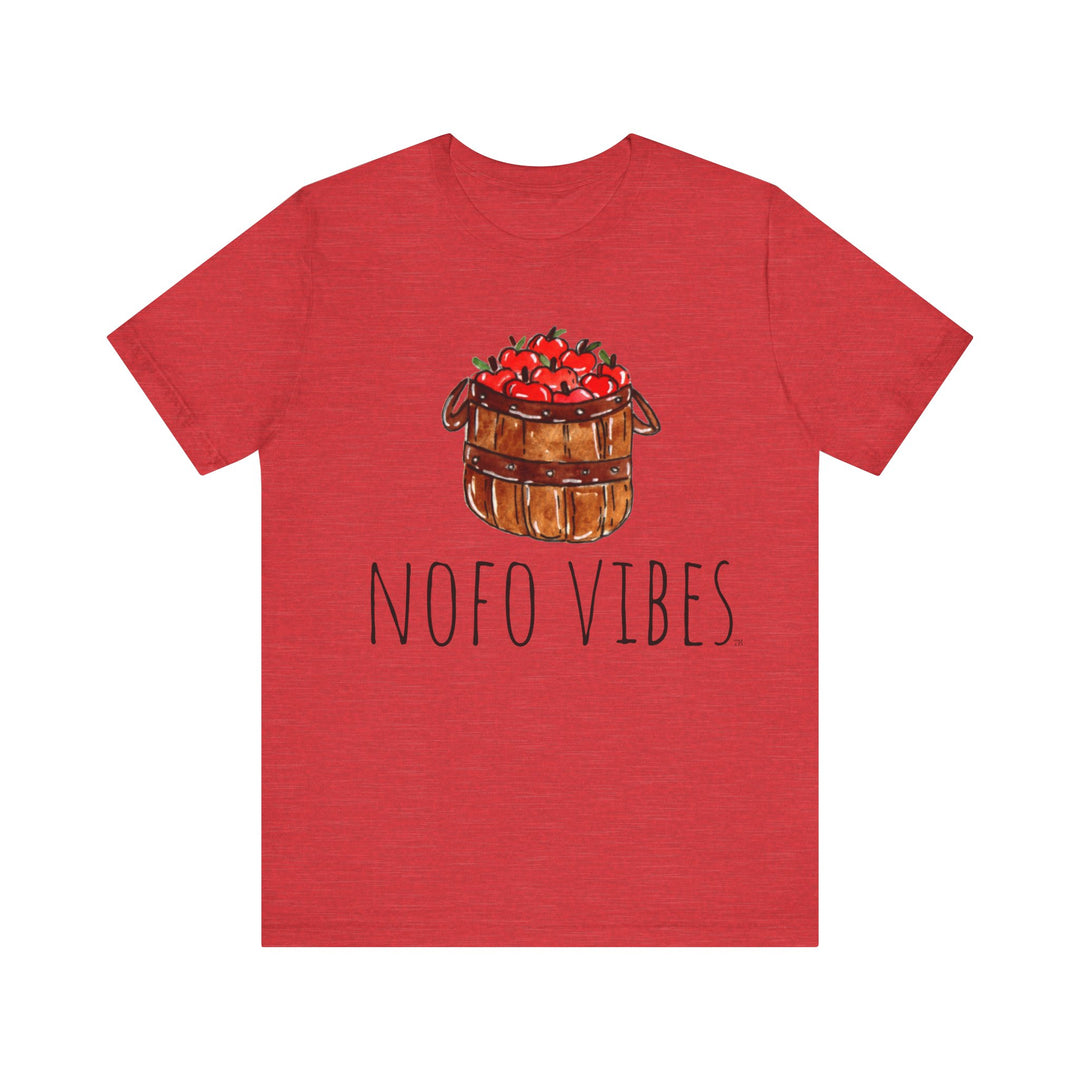 North Fork Watercolor NOFO VIBES™ Apple Barrel - Belle & Canvas® 3001 Adult Unisex Men Womens Shirt
