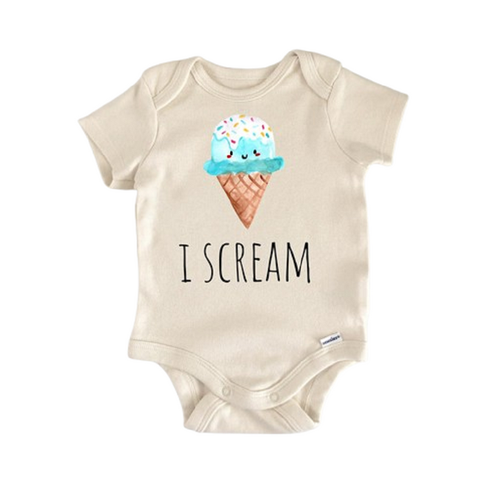 Helado de verano - Ropa para bebé niño niña Body infantil Divertido Lindo Recién Nacido 