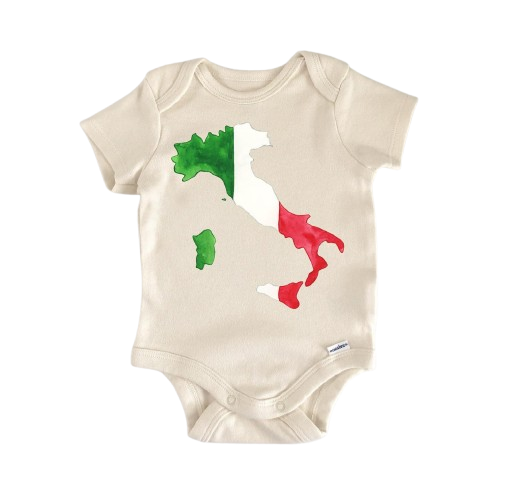 Italy Boot Italian - Baby Boy Girl Clothes Infant Bodysuit Funny Cute Newborn