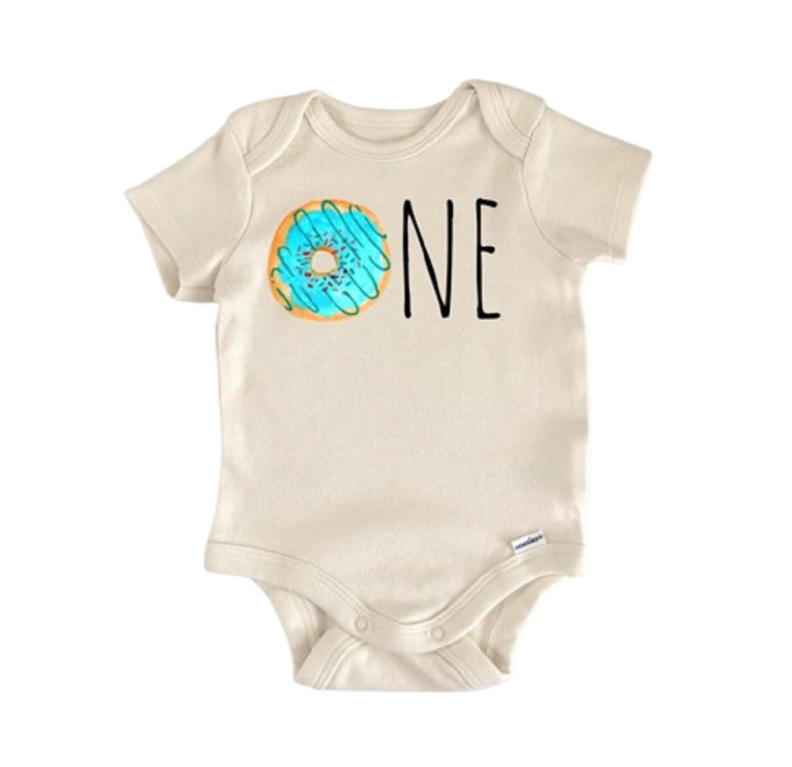 Donut 1st Birthday One - Baby Boy Girl Clothes Infant Bodysuit Funny Cute Newborn