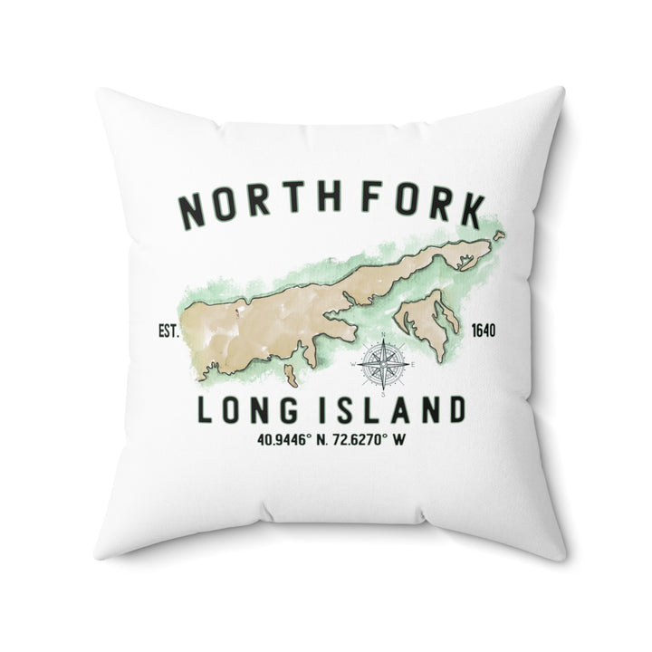 North Fork Est. 1640 Spun Polyester Square Pillow