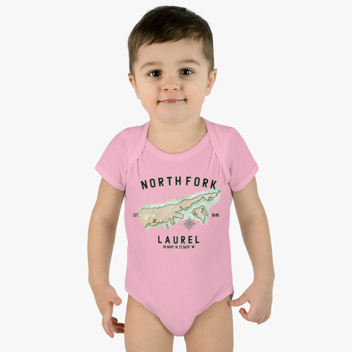 Laurel North Fork Hamlet Nofo Vibes® Infant Baby Rib Bodysuit Onesie