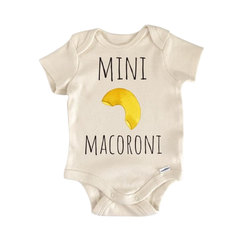 Italian Pasta Macaroni - Baby Boy Girl Clothes Infant Bodysuit Funny Cute Newborn