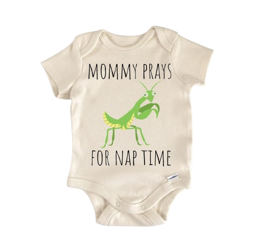 Praying Mantis Love Bug - Baby Boy Girl Clothes Infant Bodysuit Funny Cute Newborn