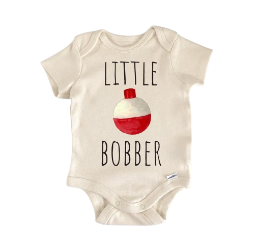 Little Bobber Fishing - Baby Boy Girl Clothes Infant Bodysuit Funny Cute Newborn