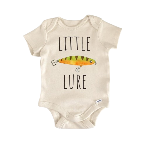 Little Lure Fishing - Baby Boy Girl Clothes Infant Bodysuit Funny Cute Newborn