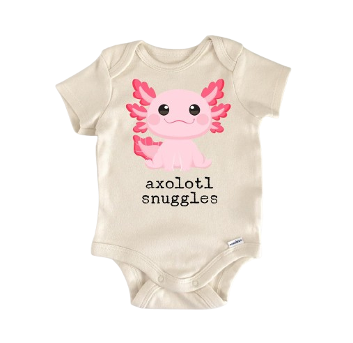 Axolotl Lizard Reptile - Baby Boy Girl Clothes Infant Bodysuit Funny Cute Newborn