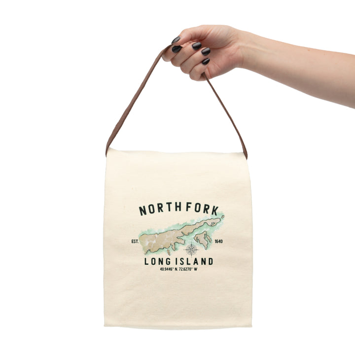 North Fork Est. Canvas Lunch Bag With Strap