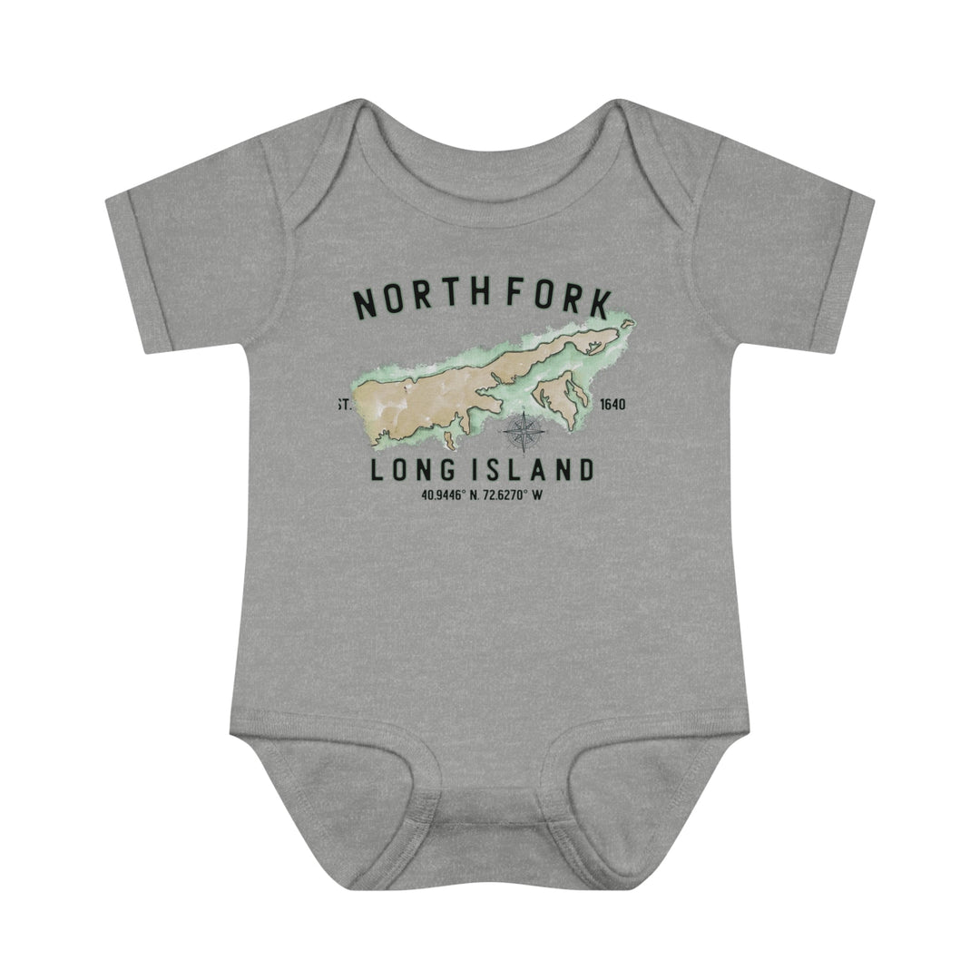 Long Island North Fork Hamlet Nofo Vibes® Infant Baby Rib Bodysuit Onesie