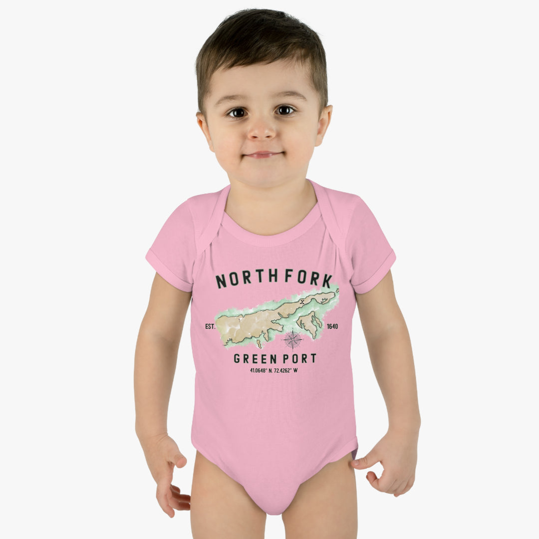 Greenport North Fork Hamlet NOFO VIBES®  Infant Baby Rib Bodysuit