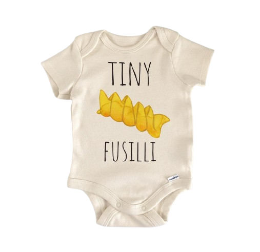 Italian Pasta Fusilli - Baby Boy Girl Clothes Infant Bodysuit Funny Cute Newborn