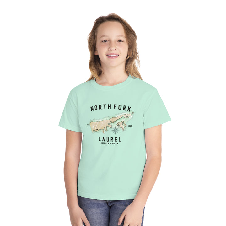 Laurel North Fork Halmet NOFO Vibes® Youth Midweight Tee