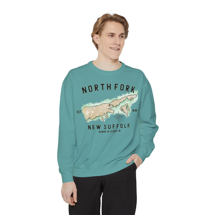 New Suffolk North Fork Hamlet NOFO Vibes® Unisex Garment-Dyed Sweatshirt