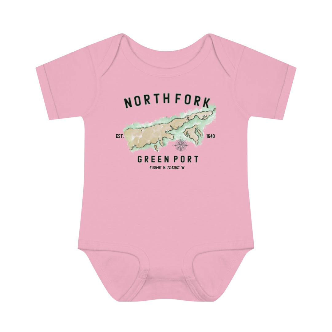 Greenport North Fork Hamlet Nofo Vibes® Infant Baby Rib Bodysuit Onesie