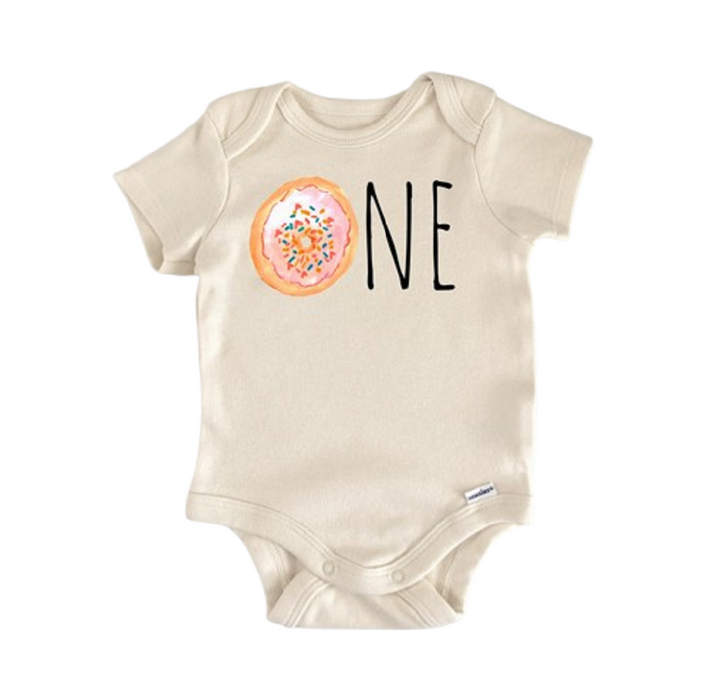 Donut Birthday 1st Baking - Baby Boy Girl Clothes Infant Bodysuit Funny Cute Newborn