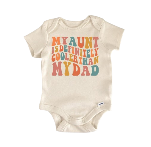 Mi tía - Ropa para bebé niño niña Body para bebé Divertido Lindo Recién Nacido 