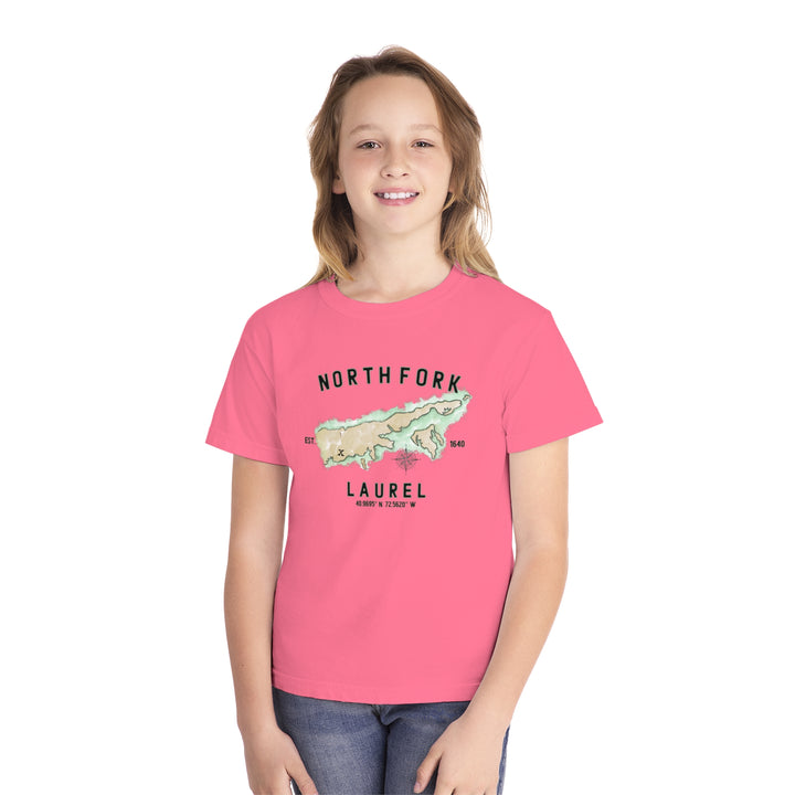 Laurel North Fork Halmet NOFO Vibes® Youth Midweight Tee