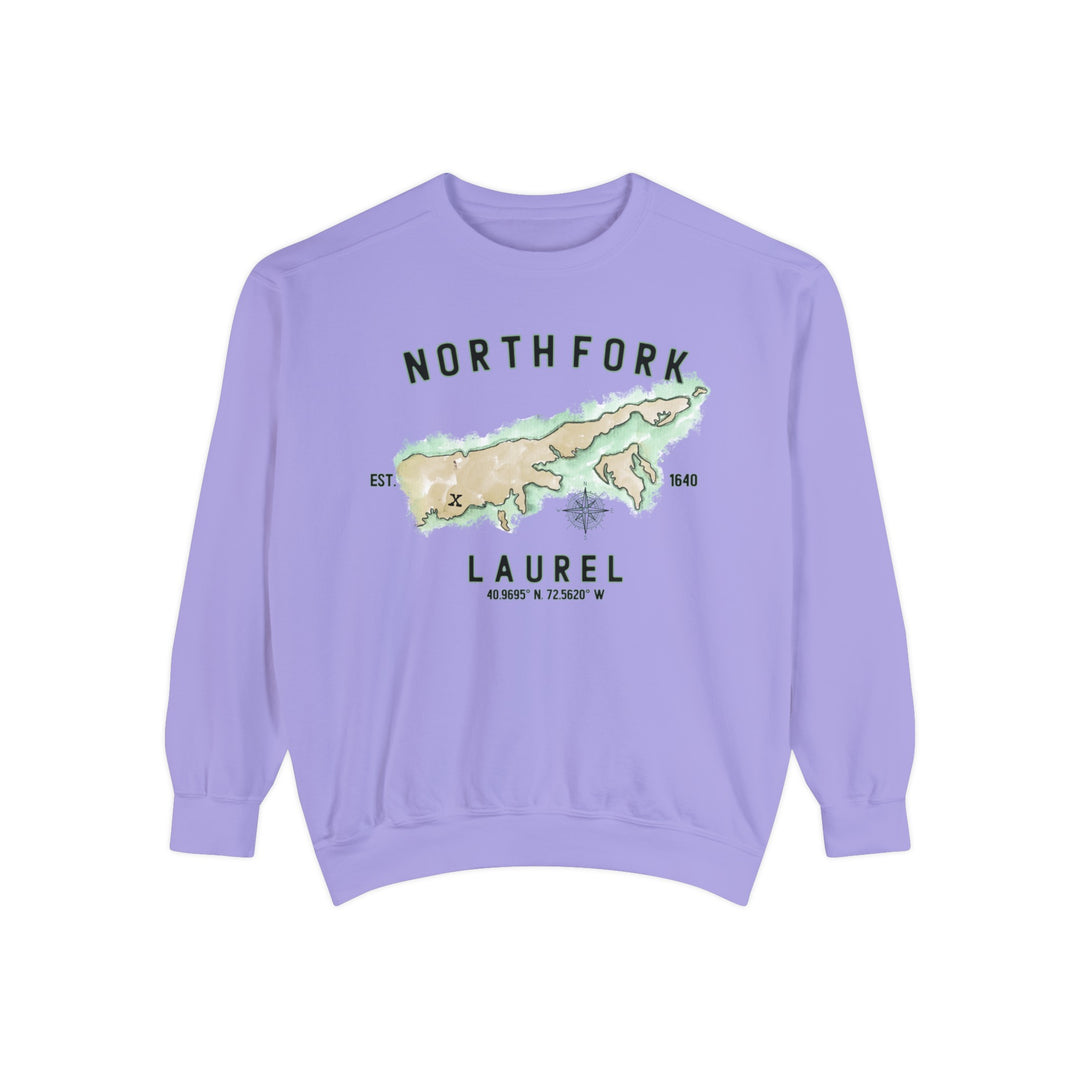 Laurel North Fork Hamlet NOFO VIBES® Unisex Garment-Dyed Sweatshirt