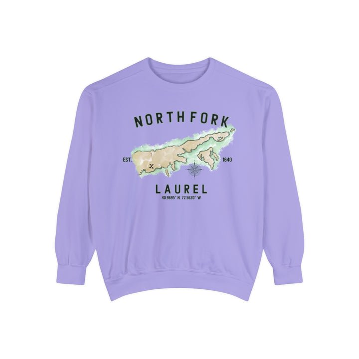 Laurel North Fork Hamlet NOFO VIBES® Unisex Garment-Dyed Sweatshirt