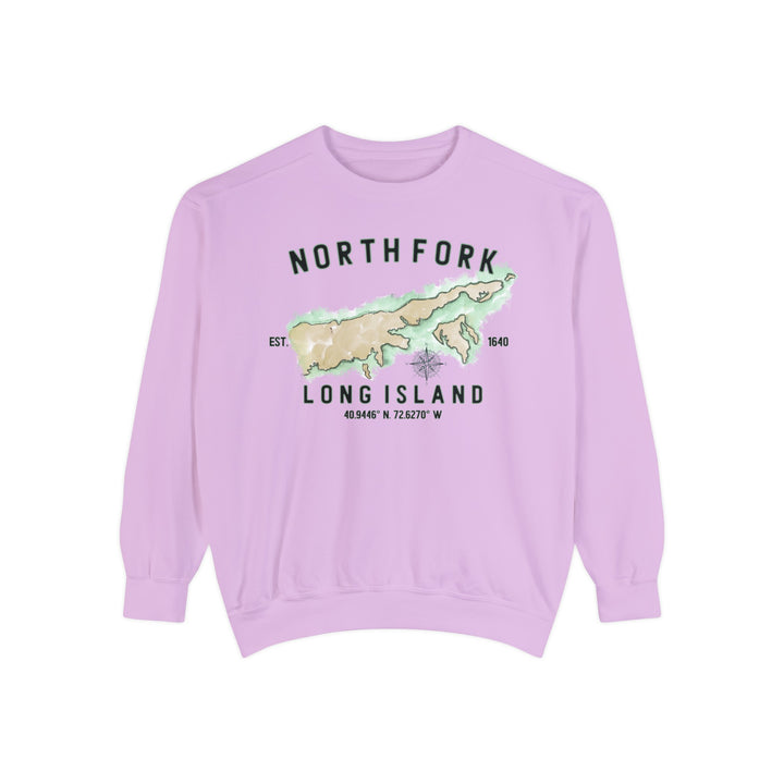 Long Island North Fork Hamlet NOFO Vibes® Unisex Garment-Dyed Sweatshirt