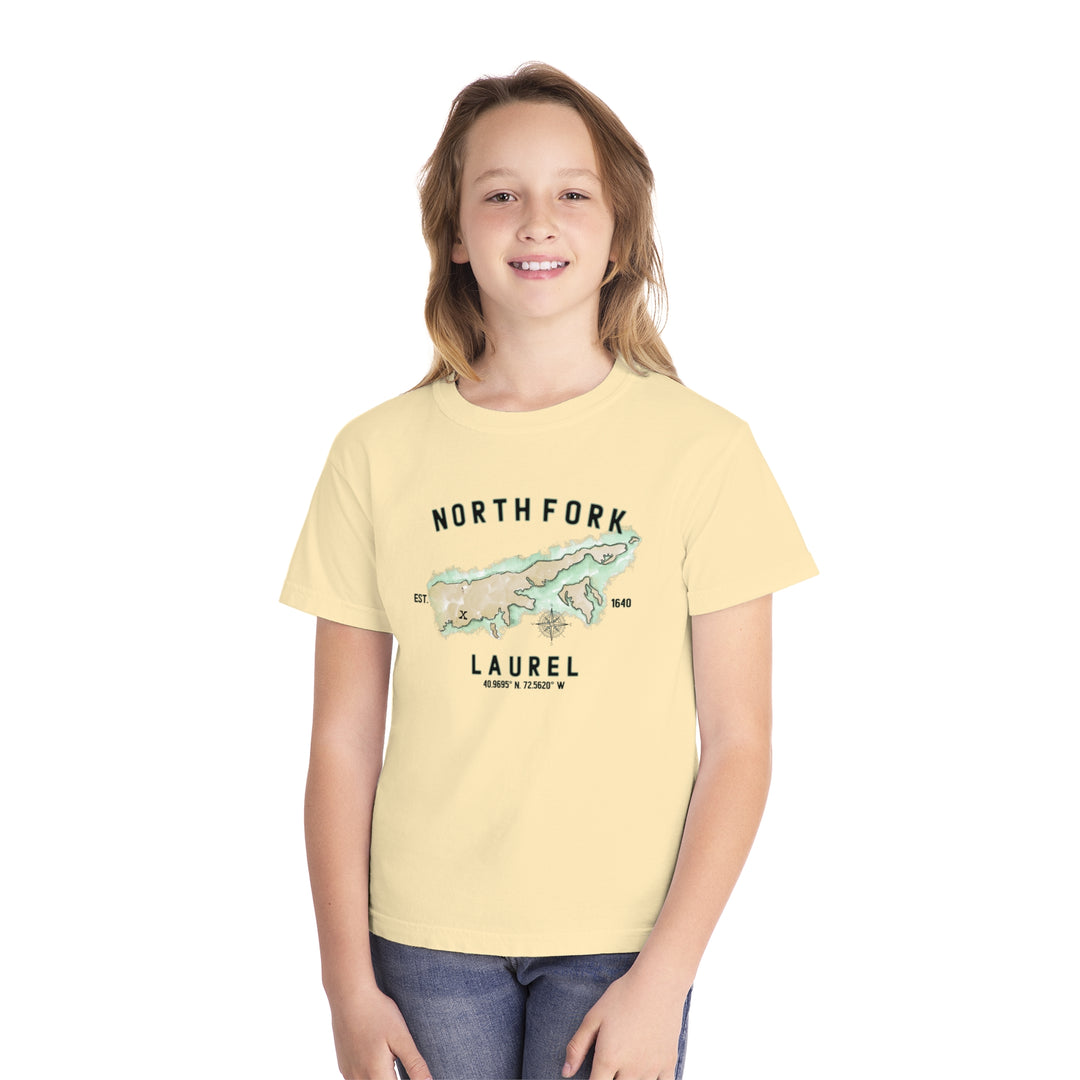 Laurel North Fork Halmet NOFO Vibes® Youth Midweight Tee