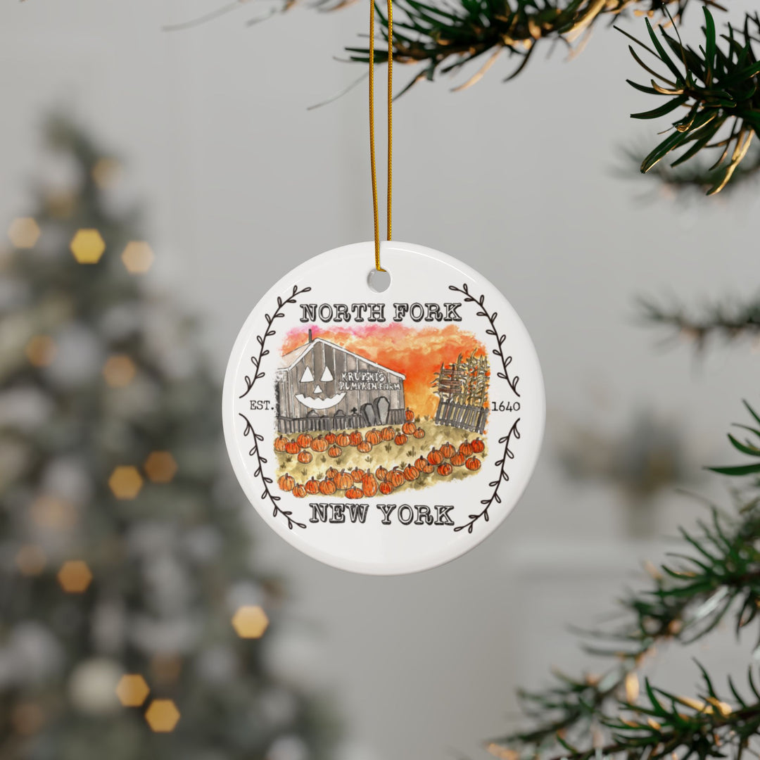 Krupski North Fork Ceramic Christmas Ornament