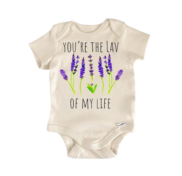 Ropa para bebé niño niña con estampado floral de lavanda, mono infantil divertido y lindo para recién nacido 