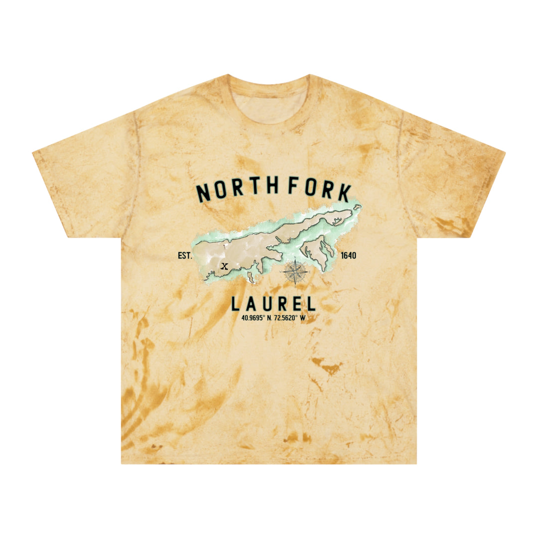 Laurel North Fork Hamlet NOFO VIBES®  Unisex Color Blast T-Shirt