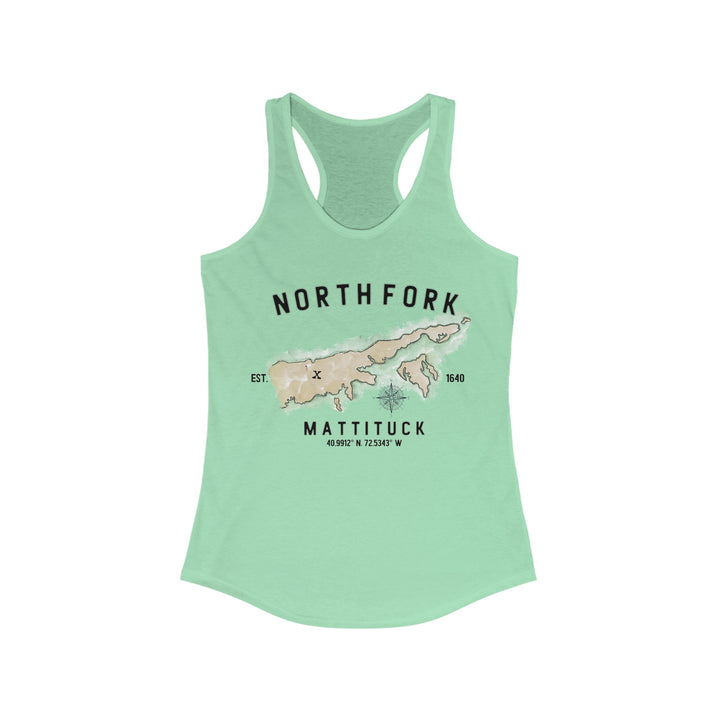 Mattituck North Fork Hamlet NOFO VIBES® Next Level® Adult Women Ideal Racerback Tank