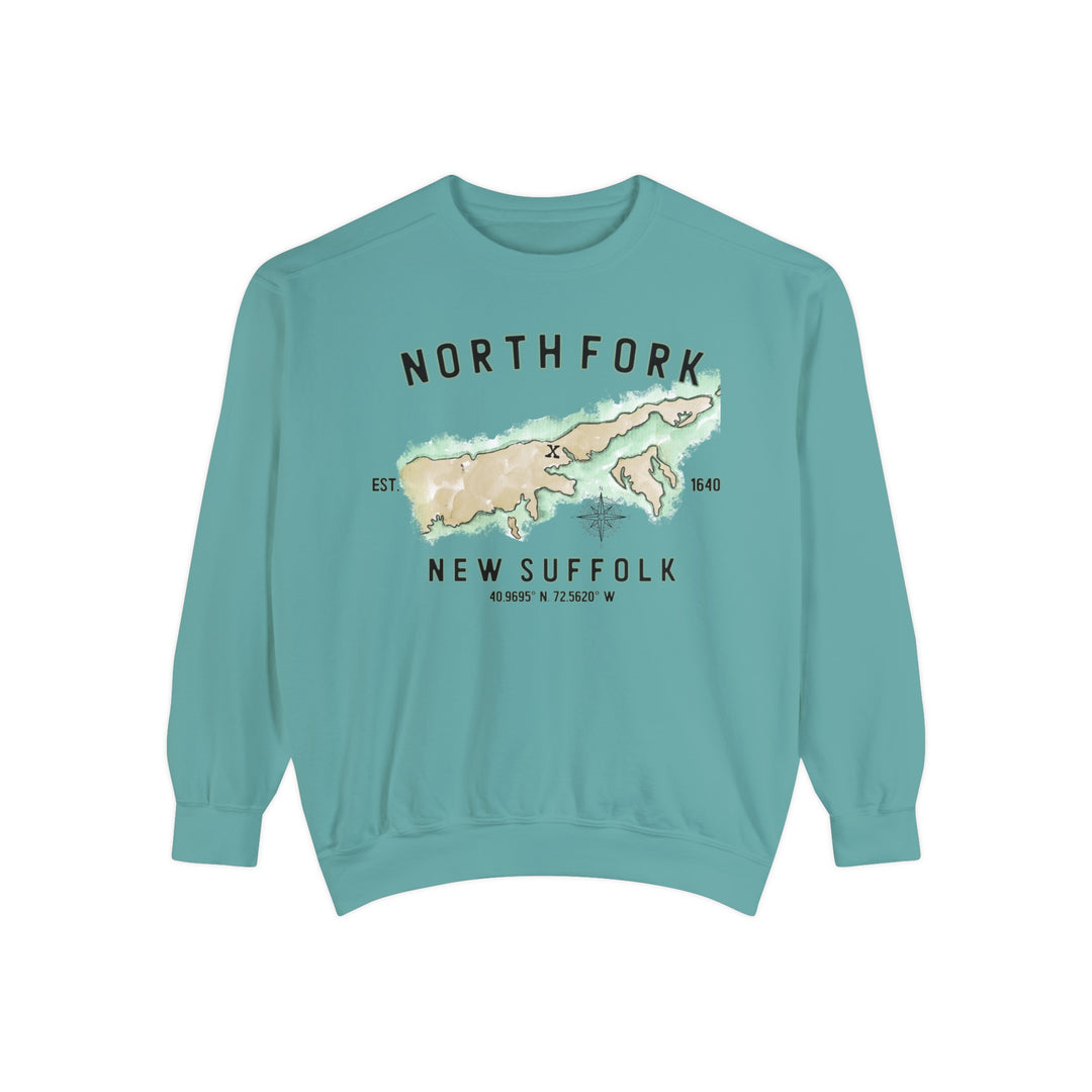 New Suffolk North Fork Hamlet NOFO Vibes® Unisex Garment-Dyed Sweatshirt