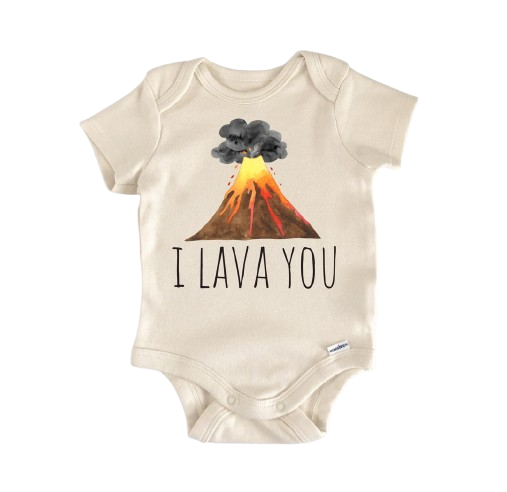 Volcán de lava de Hawái - Ropa para bebé niño niña Body infantil Divertido lindo recién nacido 