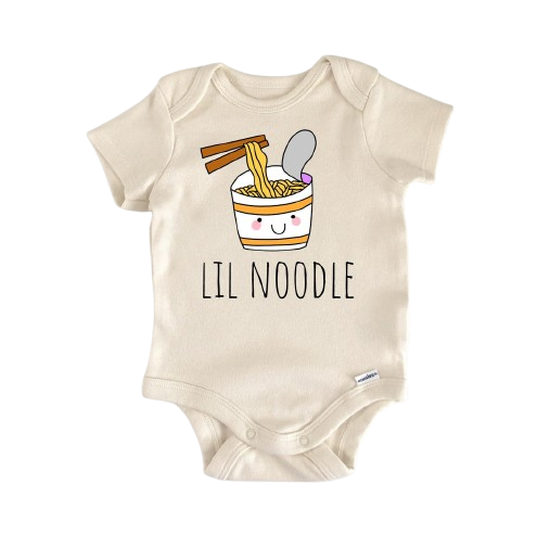 Fideos Ramen - Ropa para bebé niño niña Body para bebé Divertido Lindo Recién Nacido 