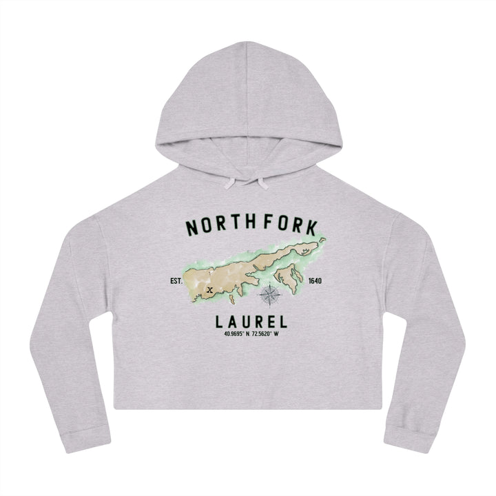 Laurel North Fork Hamlet NOFO VIBES® Women’s Cropped Hooded Sweatshirt