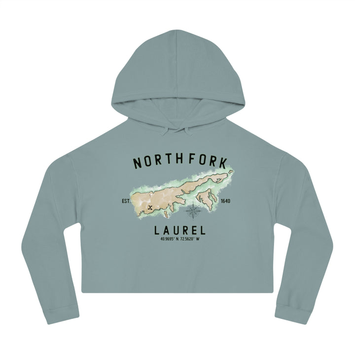 Laurel North Fork Hamlet NOFO VIBES® Women’s Cropped Hooded Sweatshirt