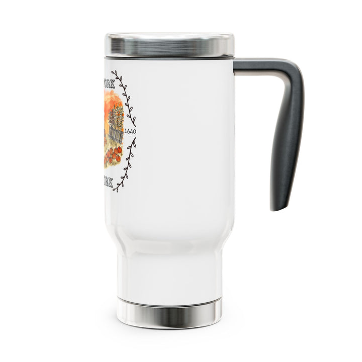 Krupski North Fork Stainless Steel Travel Mug with Handle, 14oz