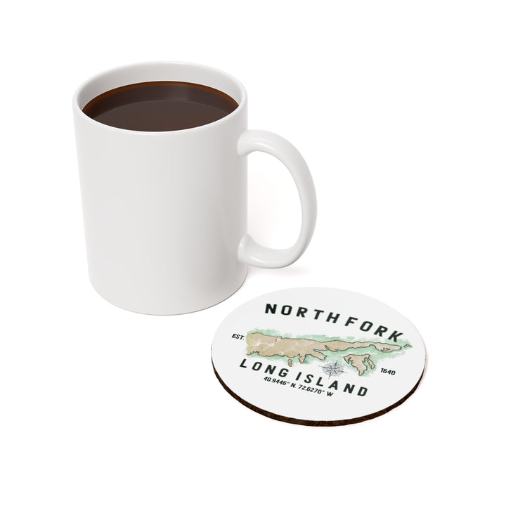 North Fork Est. 1640 Cork Back Coaster