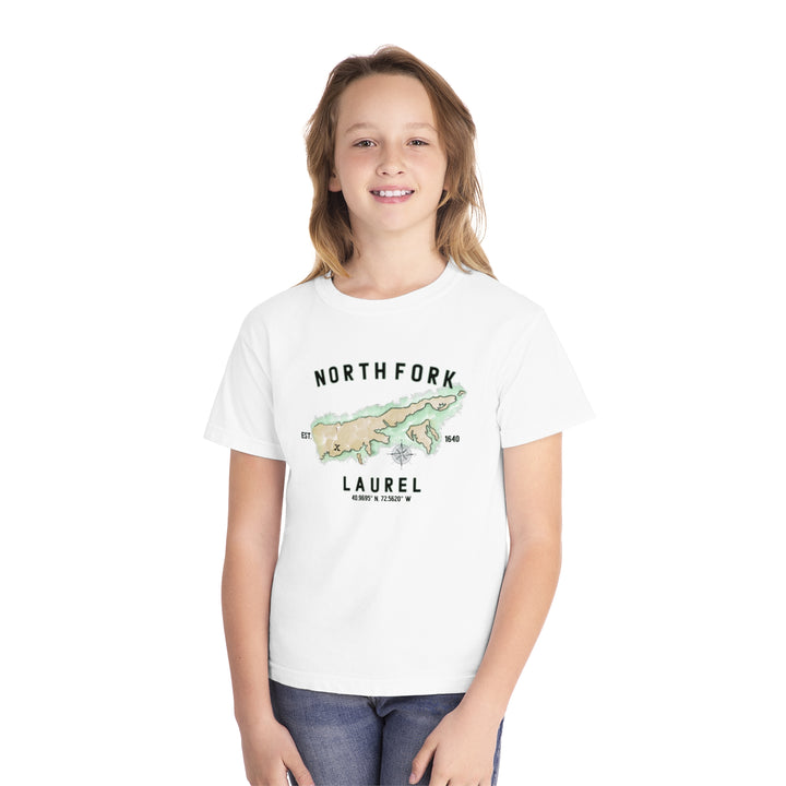 Laurel North Fork Halmet NOFO Vibes® Youth Midweight Tee