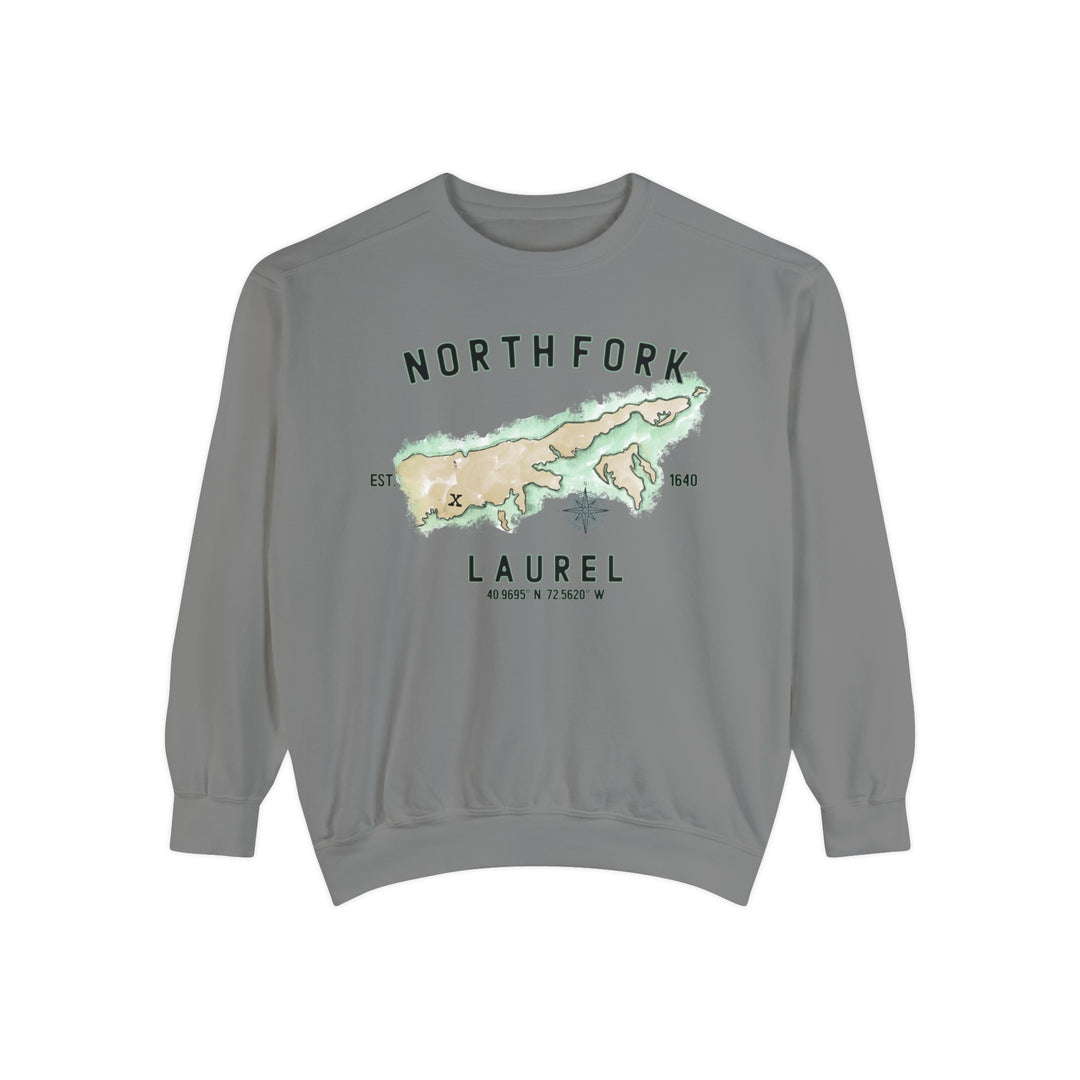 Laurel North Fork Hamlet NOFO VIBES® Unisex Garment-Dyed Sweatshirt