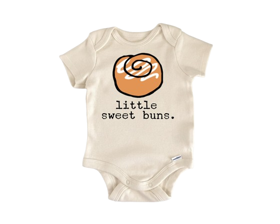 Cinnamon Roll Baking - Baby Boy Girl Clothes Infant Bodysuit Funny Cute Newborn