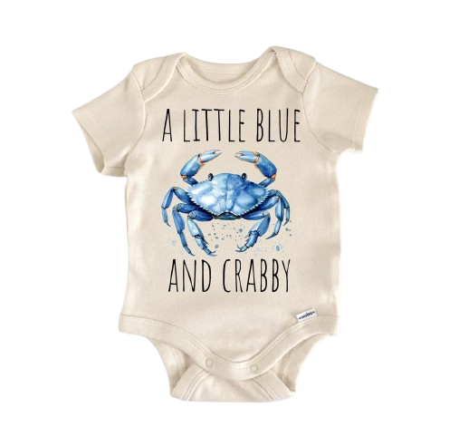 Blue Crab - Baby Boy Girl Clothes Infant Bodysuit Funny Cute Newborn