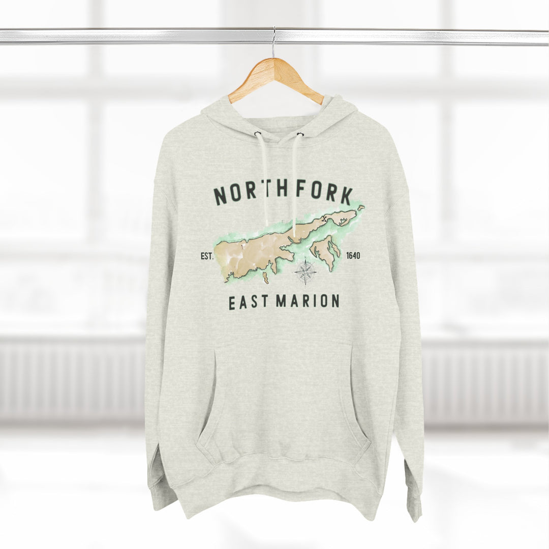 East Marion North Fork Hamlet NOFO VIBES®  Lane SevenⓇ Three-Panel Fleece Hoodie