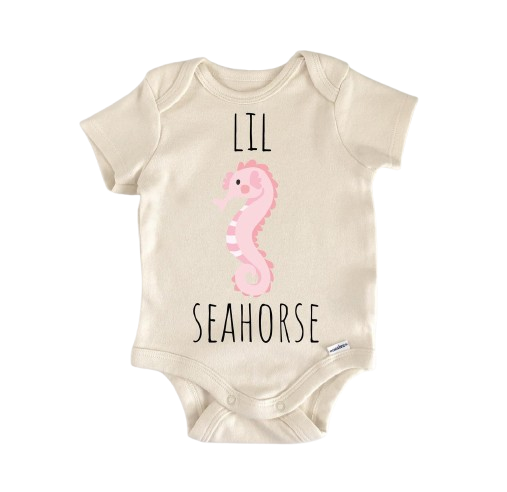 Seahorse Sea Horse Ocean - Baby Boy Girl Clothes Infant Bodysuit Funny Cute Newborn