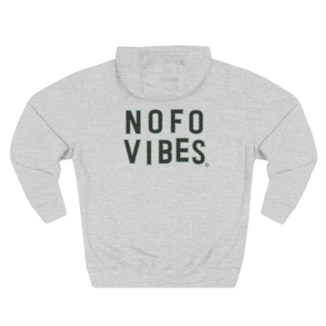 Mattituck North Fork Hamlet NOFO VIBES® Lane Seven® Adult Men Women Unisex Three-Panel Fleece Hoodie