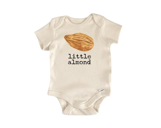 Little Almond Nut - Ropa para bebé niño niña Body infantil Divertido Lindo Recién Nacido 