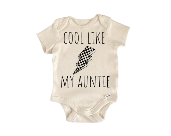 Cool Aunt Auntie - Baby Boy Girl Clothes Infant Bodysuit Funny Cute Newborn