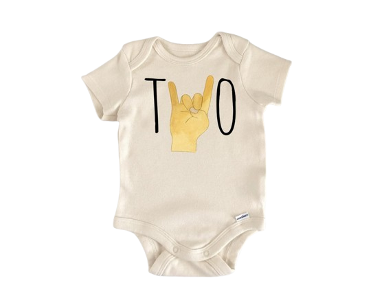 Rock And Roll Two Birthday - Baby Boy Girl Clothes Infant Bodysuit Funny Cute Newborn